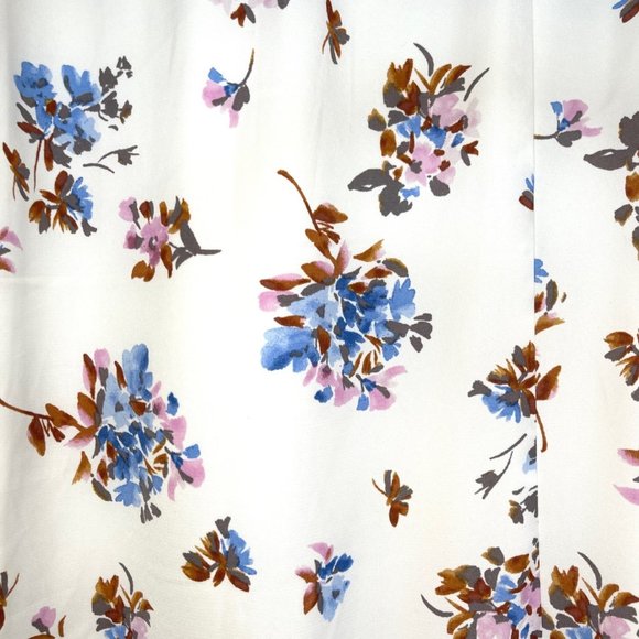 Abercrombie Dipped Waist Midi Floral Skirt XL Petite - NEW - Picture 14 of 16